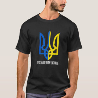 T-shirt Je Suis Avec L'Ukraine Drapeau Soutien Ukraine Ukr