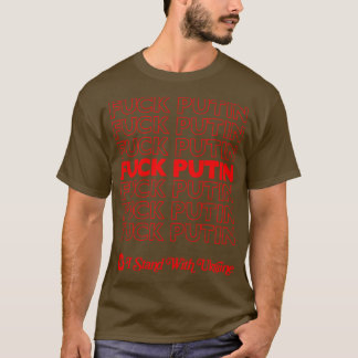 T-shirt Je Suis Avec L'Ukraine Poutine Retro Design