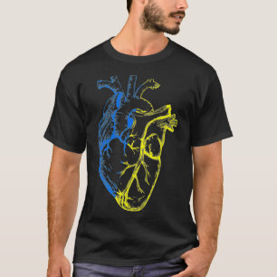 T-shirt Je Suis Avec L'Ukraine Soutenez L'Ukraine Coeur Uk