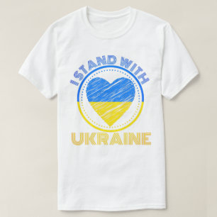 T-SHIRT JE SUIS AVEC L'UKRAINE - SOUTIEN DE L'UKRAINE
