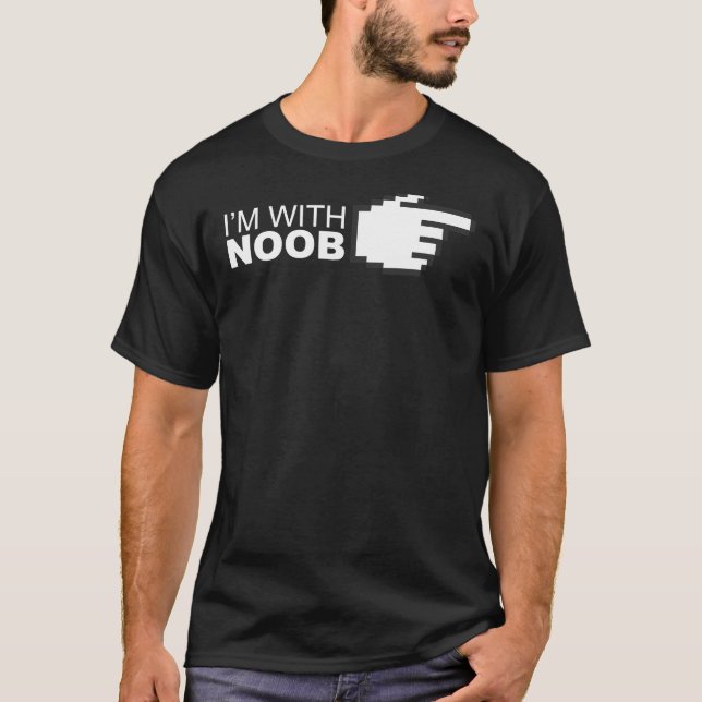 T-shirt Je suis avec Noob (Devant)