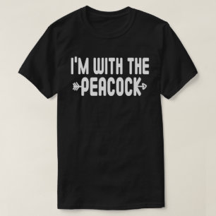 T-shirt Je suis avec Peacock drôle costume de jumelage Hal