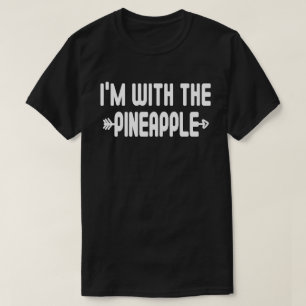 T-shirt Je suis avec Pieapple drôle Matching Halloween Cos
