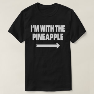 T-shirt Je suis avec Pieapple Easy Matching Halloween Cost