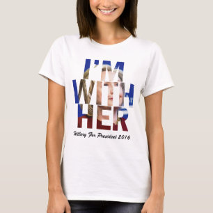 T-shirt Je suis avec sa Hillary Clinton