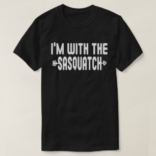 T-shirt Je suis avec SasquachFunny Matching Halloween Cost