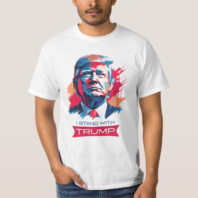 T-shirt Je suis avec Trump (Devant)