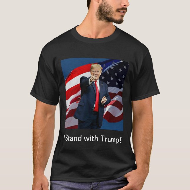 T-shirt Je suis avec Trump ! (Devant)