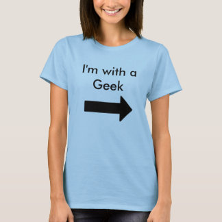 T-shirt Je suis avec un geek