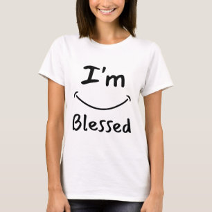 T-shirt Je suis béni Biblique Smile Femme