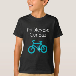 T-shirt Je suis bicyclette curieuse