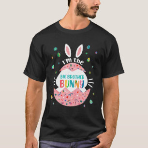 T-shirt Je suis Big Brother Bunny Matching Famille Pâques 