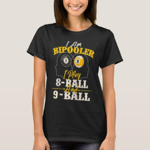 T-shirt Je Suis Bipooler Snooker Jeu Billard Pool Joueur