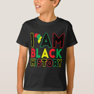 T-shirt Je Suis Black History Mois African American Pride 