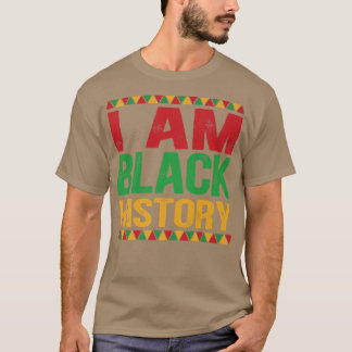 T-shirt Je Suis Black History Mois African American Pride 