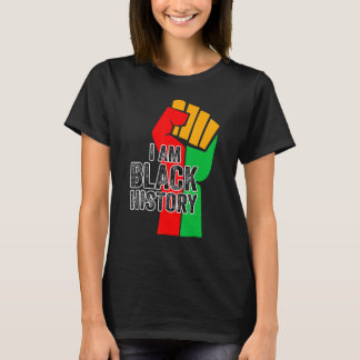 T-shirt Je Suis Black History Mois African American Pride