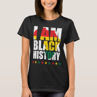 T-shirt Je Suis Black History Mois African American Pride