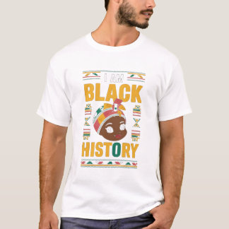 T-shirt Je Suis Black History Mois Black Melanin