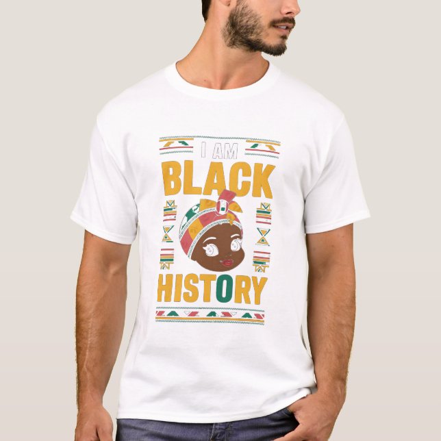 T-shirt Je Suis Black History Mois Black Melanin (Devant)