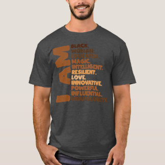 T-shirt Je Suis Black Woman Melanin Africa Pride
