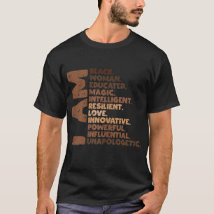 T-shirt Je suis Black Woman Melanin Africa Pride Histoire