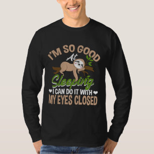T-shirt Je Suis Bon Pour Dormir Sloth Joth Sloth Lazy