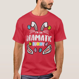 T-shirt Je suis Bunny Dramatique Pâques Matching Famille M