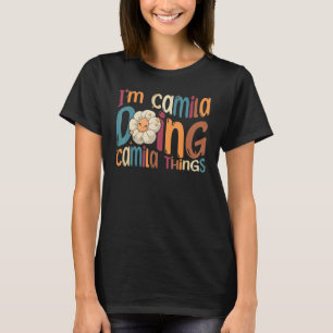 T-shirt Je suis Camila Faire Camila Choses Super Retro Cam