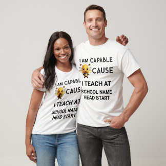 T-shirt Je Suis Capable Parce Que J'Enseigne Au Nom De L'É