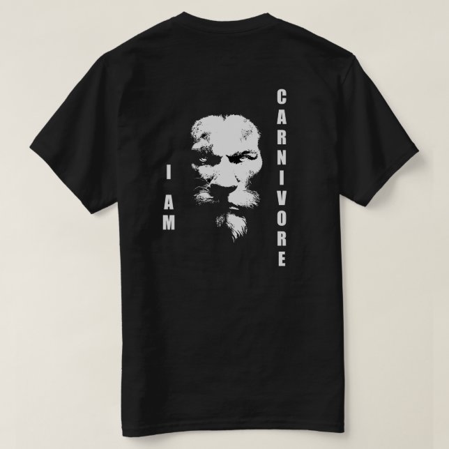 T-SHIRT JE SUIS CARNIVORE (Design dos)