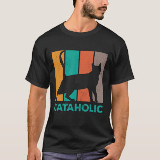 T-shirt Je suis Cataholic Chat Propriétaire de Chat Animau