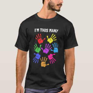 T-shirt Je suis ce 40e anniversaire quarante doigts 40 ans