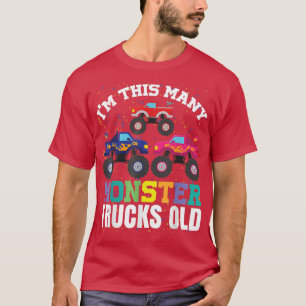 T-shirt Je suis ce nombre de Camions Monster Vieux 3ème An