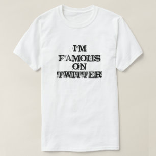 T-shirt Je suis CÉLÈBRE SUR LE GAZOUILLEMENT