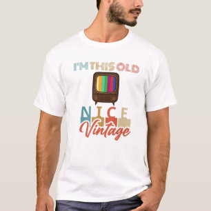 T-shirt Je suis cette Vieux Nice Télévision Vintage Hommes