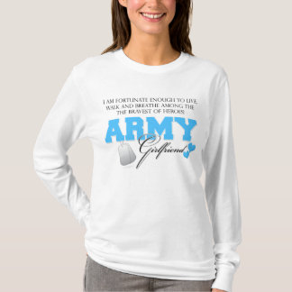 T-shirt Je suis chanceux - amie d'armée