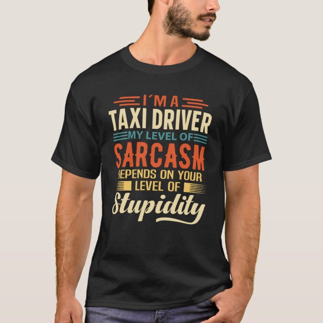 T-shirt Je suis chauffeur de taxi (Devant)
