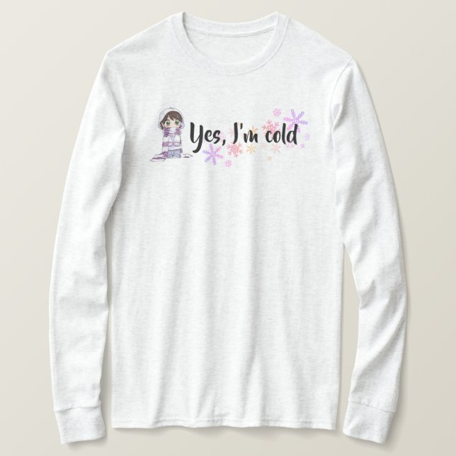 T-shirt Je suis chemise froide (Design devant)