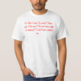 T-shirt Je suis chemise mystérieuse
