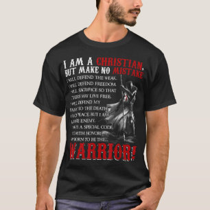 T-shirt Je Suis Chrétien Mais Ne Vous Misez Pas Je Suis Né