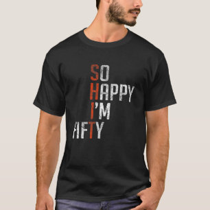T-shirt Je suis Cinquante Fabriqué En 1970 Drôle 50 Ans 50