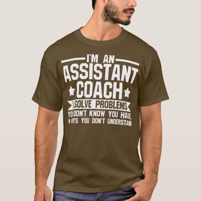 T-shirt Je suis coach coach team  (Devant)