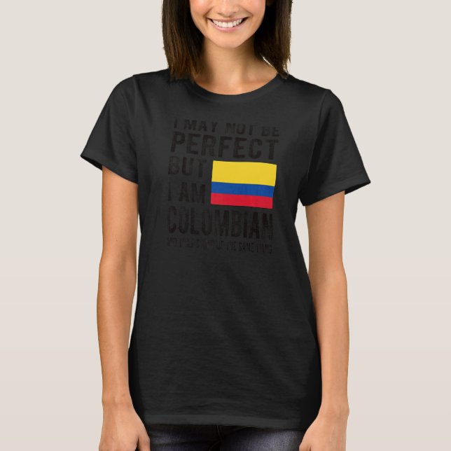 T-shirt Je suis Colombien Drapeau Colombie Patrimoine Colo (Devant)