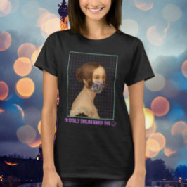 T-shirt Je suis complètement souriant sous ça