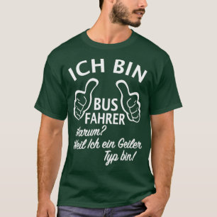 T-shirt Je suis conducteur de bus enfants conducteur de bu