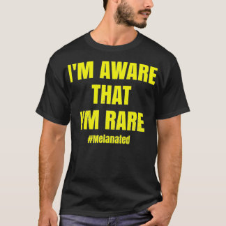 T-shirt Je suis conscient que je suis Rare Vêtements Noir 