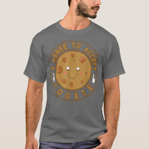 T-shirt Je suis d'accord pour accepter les biscuits amoure