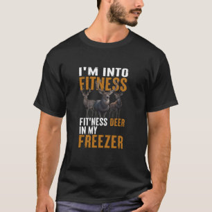 T-shirt Je suis dans Fitness Fit Bien Deer Dans Mon Congél