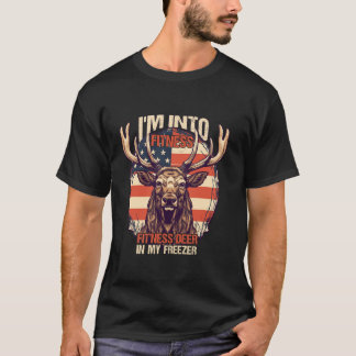 T-shirt Je suis dans Fitness Fit ness Deer Dans Mon Congél