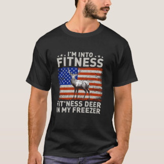 T-shirt Je suis dans Fitness Fit ness Deer Dans Mon Congél